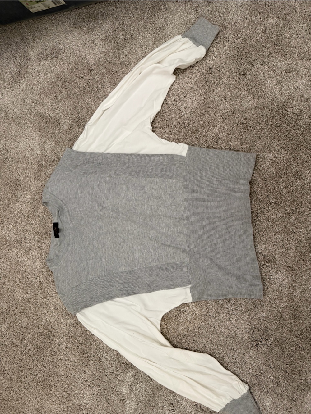 croft & barrow Light Gray Crewneck Sweater